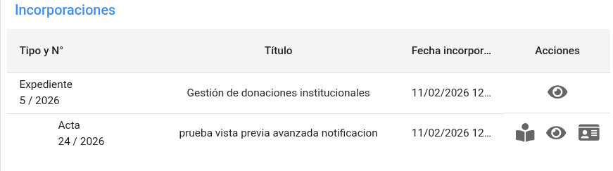 Incorporaciones