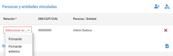 Relaciones con personas y entidades Vinculadas