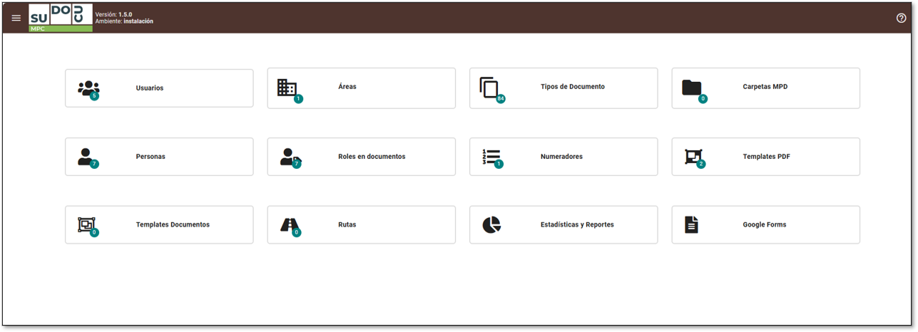 Vista principal de MPC.