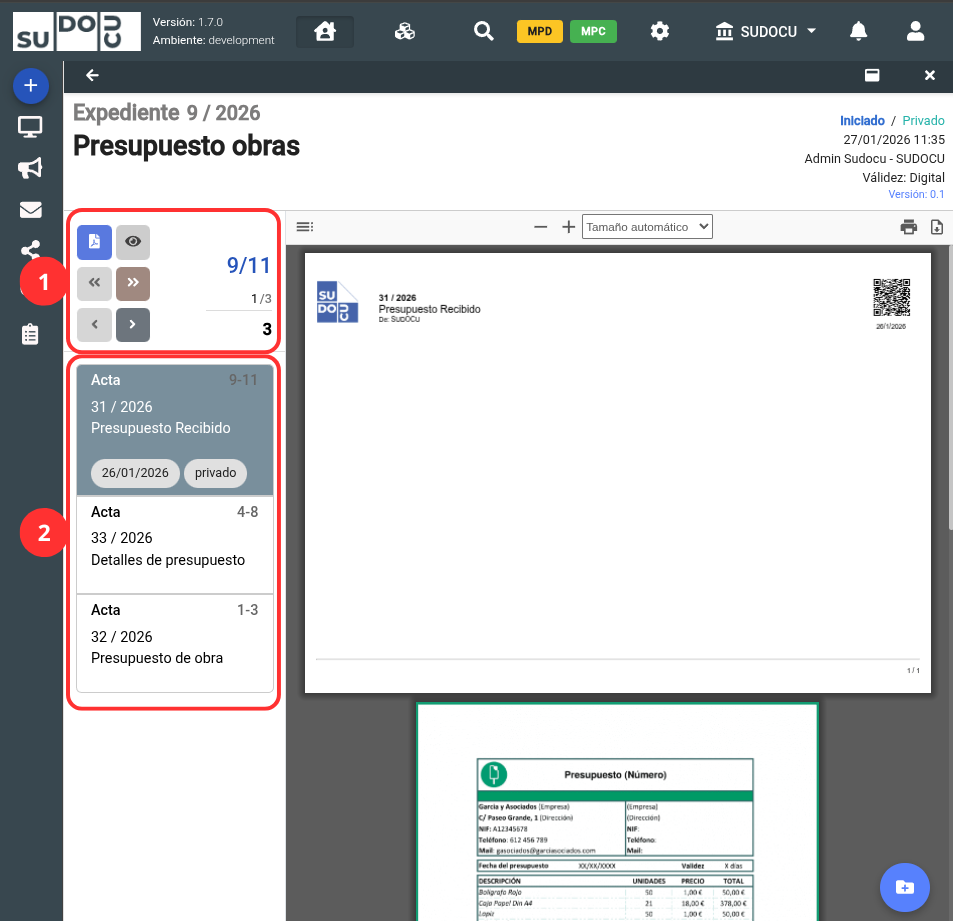 Expedivisor vista principal